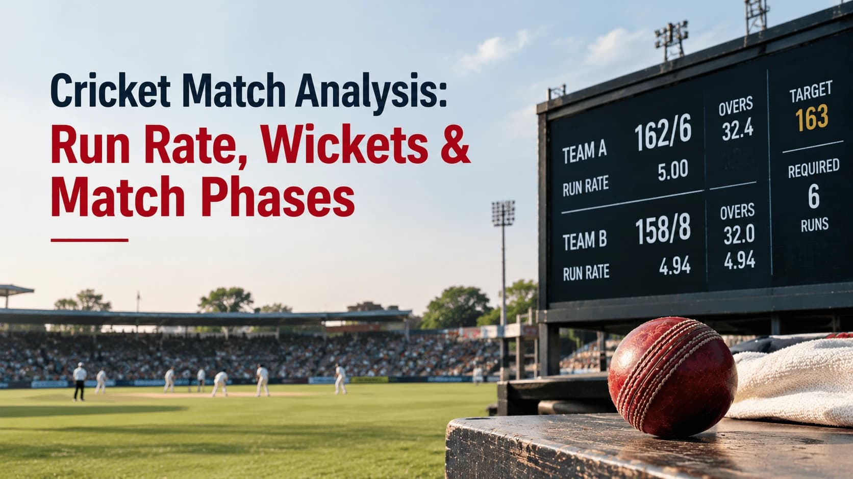 Cricket Match Analysis: Run Rate, Wickets & Match Phases