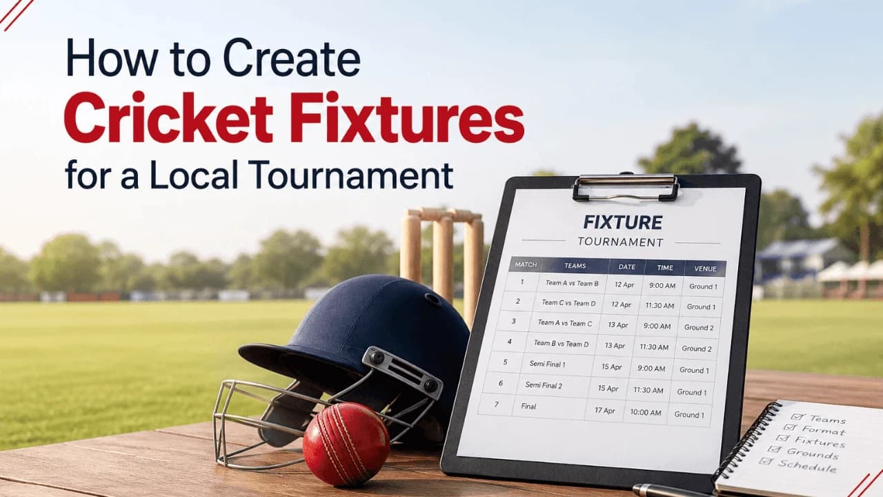 How to Create Cricket Fixtures for a Local Tournament